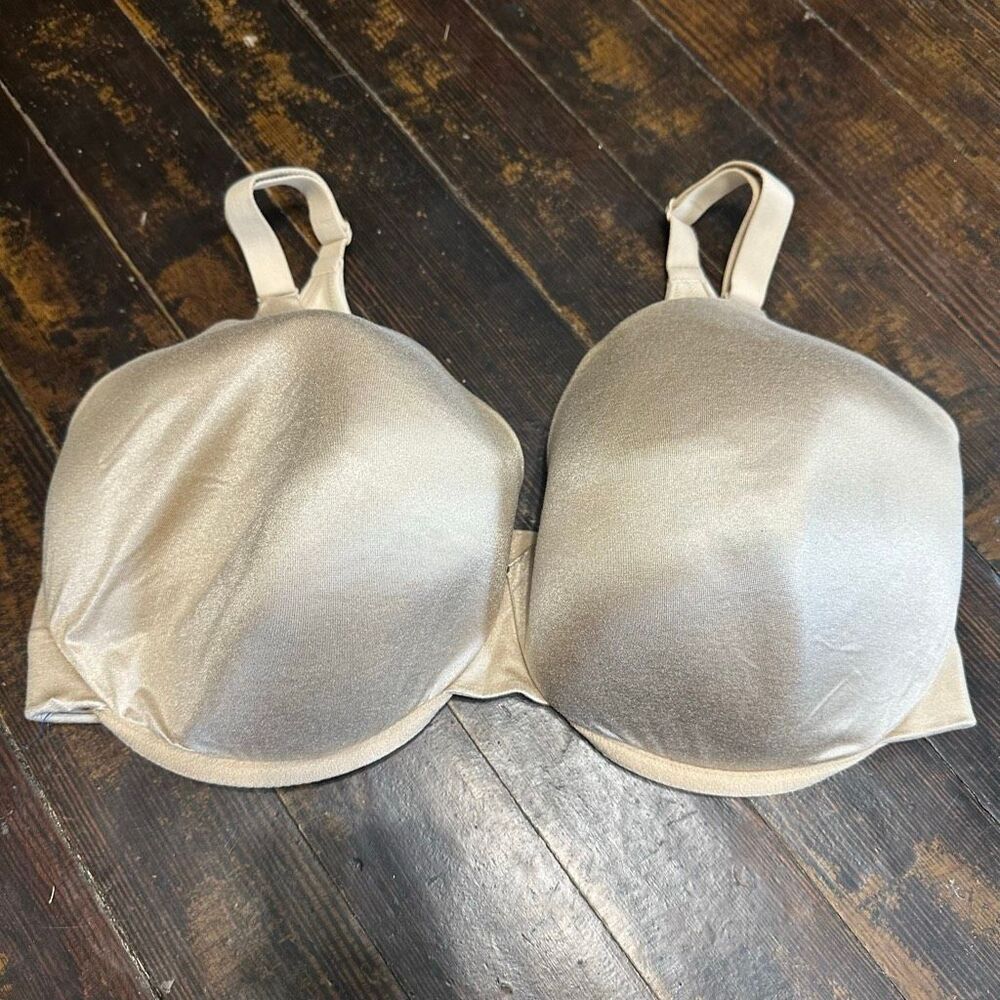 Cacique nude satiny back smoother lightly lined full coverage bra